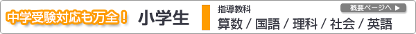 中学受験対応も万全！　小学生対象コース紹介
